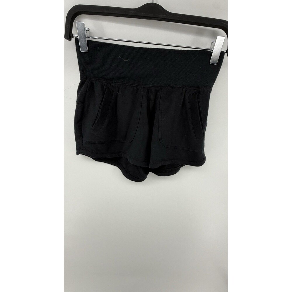 Athleta Shorts Womens Black Fleece Pull On Size 2XS